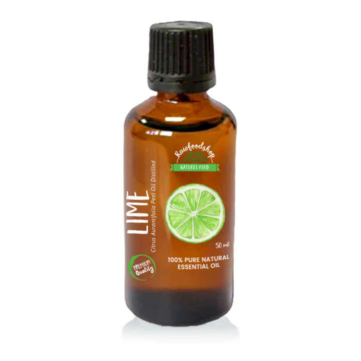 Lime Eterisk Olja 50ml i gruppen Hud & Kropp / Naturlig DIY / Eteriska oljor hos Rawfoodshop Scandinavia AB (PREOUL-29)