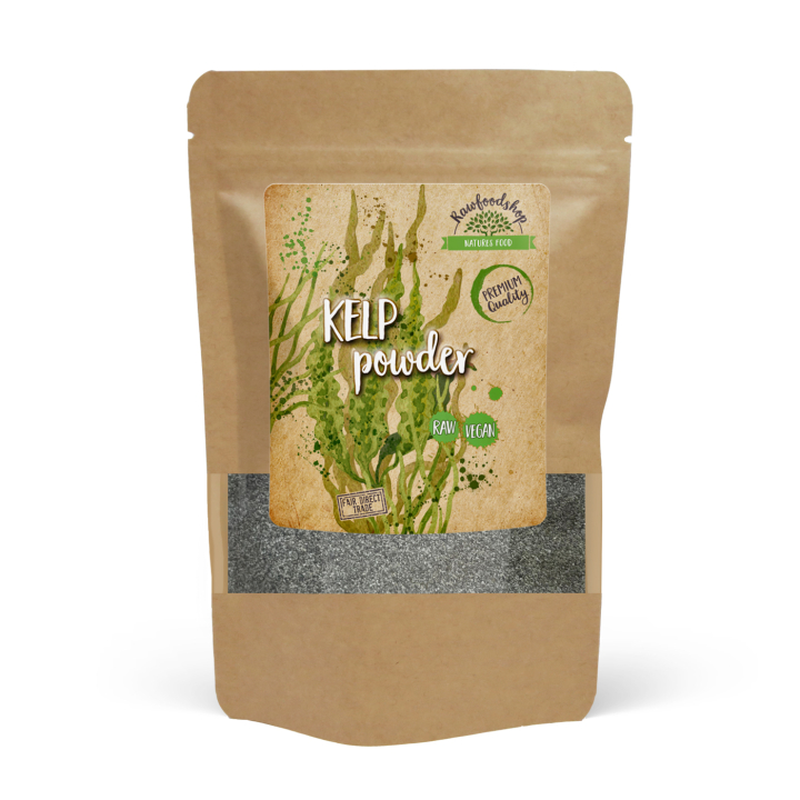 Kelp Pulver Vild 125g i gruppen Råvaror & Dryck / Hälsokost / Alger & Sjögräs hos Rawfoodshop Scandinavia AB (RALG100217E)