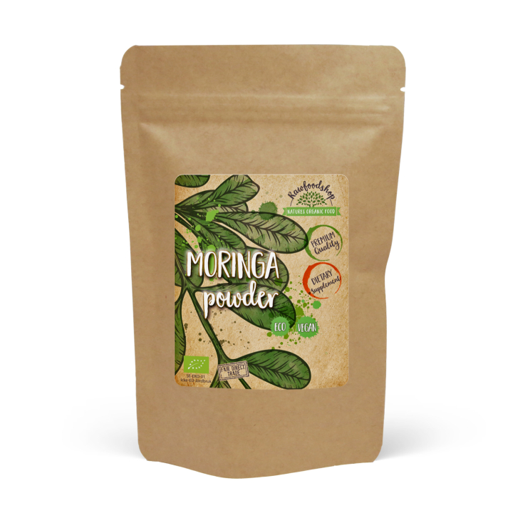 Moringa Pulver EKO 125g i gruppen Hälsa / Kosttillskott / Örter hos Rawfoodshop Scandinavia AB (RAW00120013)