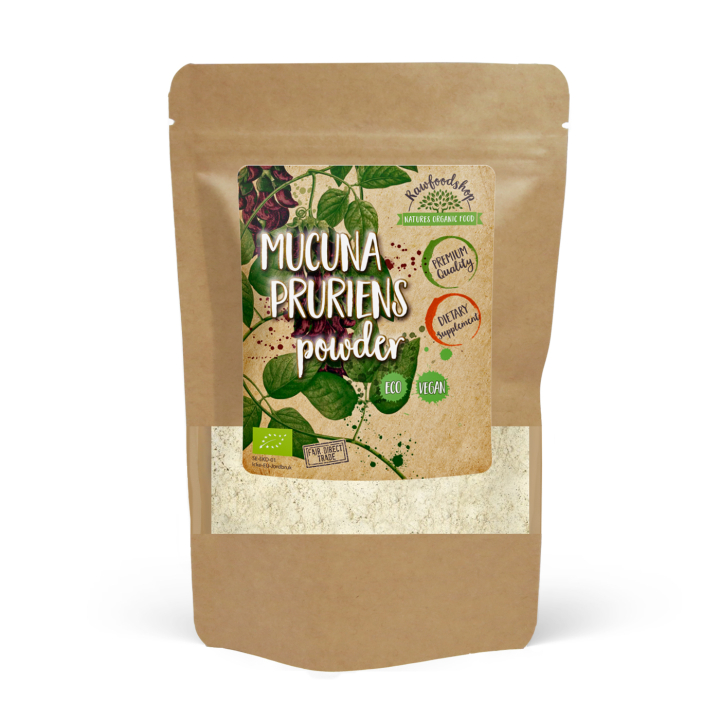 Mucuna Pruriens Pulver EKO 125g i gruppen Kosttillskott / Örter & Växter / Örter hos Rawfoodshop Scandinavia AB (RAW00206)