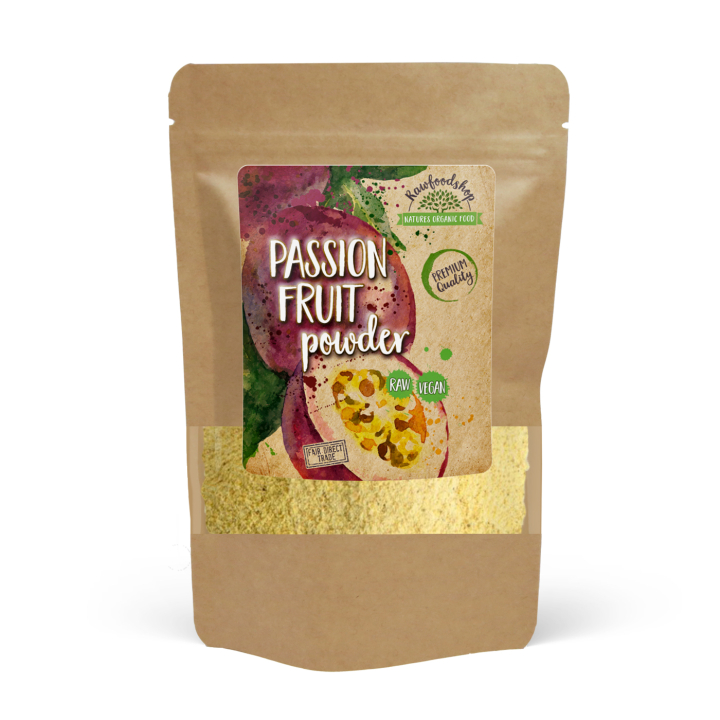 Passionsfrukt pulver 125g i gruppen Råvaror & Dryck / Frukt & Bär / Fruktpulver hos Rawfoodshop Scandinavia AB (RAW00219)