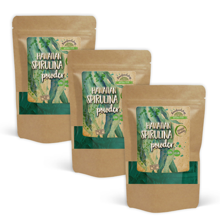 Spirulina Hawaiian 250g x 3 paket i gruppen Råvaror & Dryck / Hälsokost / Spirulinapulver hos Rawfoodshop Scandinavia AB (RAW0035678-SET3)