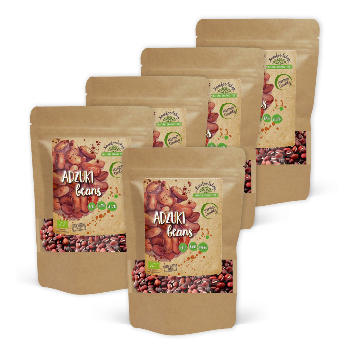 Adzuki bönor EKO 1kg x 5 paket i gruppen Råvaror & Dryck / Skafferiet / Baljväxter / Bönor hos Rawfoodshop Scandinavia AB (RAW78781-SET5)