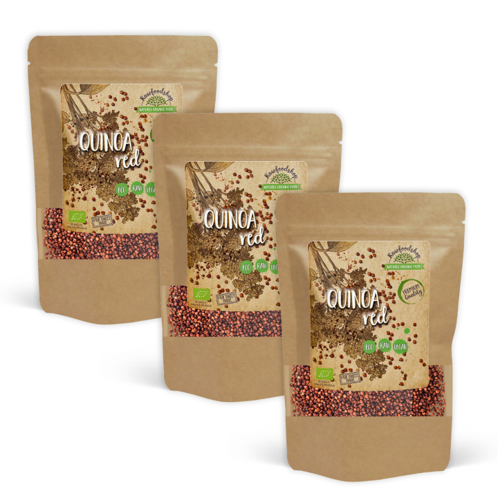 Quinoa Röd EKO 1kg x 3 paket i gruppen Råvaror & Dryck / Hälsokost / Frön hos Rawfoodshop Scandinavia AB (RAW98787981-SET3)