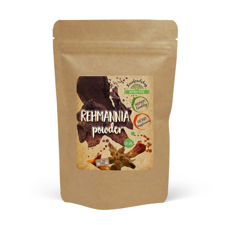 Rehmannia Pulver 125g i gruppen Hälsa / Örter, Alger & Svampar / Örter hos Rawfoodshop Scandinavia AB (RAWORT002)