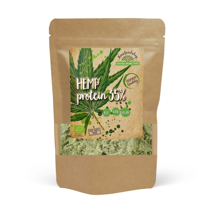 Hampaprotein 35% EKO 1kg i gruppen Råvaror & Dryck / Hälsokost / Proteinpulver hos Rawfoodshop Scandinavia AB (RAWPRO351)