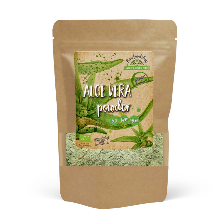 Aloe Vera Pulver EKO 100g i gruppen Råvaror & Dryck / Hälsokost / Gröna pulver hos Rawfoodshop Scandinavia AB (RAWPUL0033)