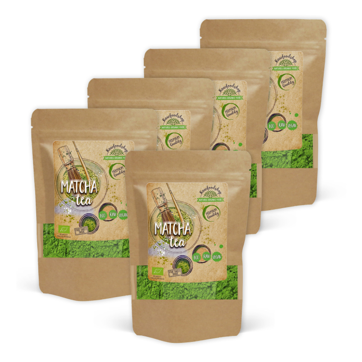 Matcha Te EKO 125g x 5 paket i gruppen Råvaror & Dryck / Hälsokost / Matcha hos Rawfoodshop Scandinavia AB (RAWTE001-SET5)