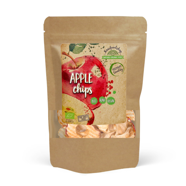 Äpple Chips EKO 200g i gruppen Råvaror & Dryck / Frukt & Bär / Äpple hos Rawfoodshop Scandinavia AB (RFRU200636E)