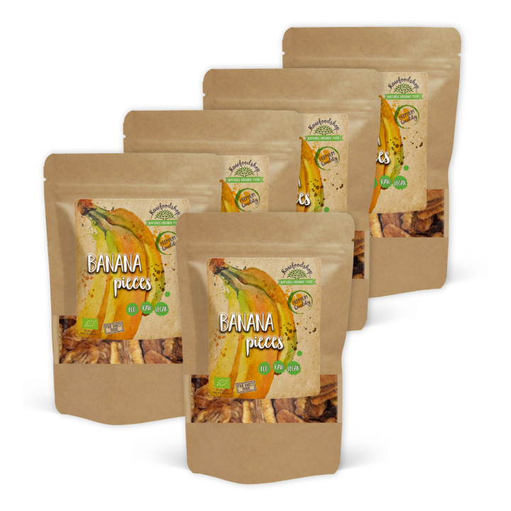 Bananer i bitar EKO 500g x 5 paket i gruppen Råvaror & Dryck / Frukt & Bär / Banan hos Rawfoodshop Scandinavia AB (RFRU500490E-SET5)