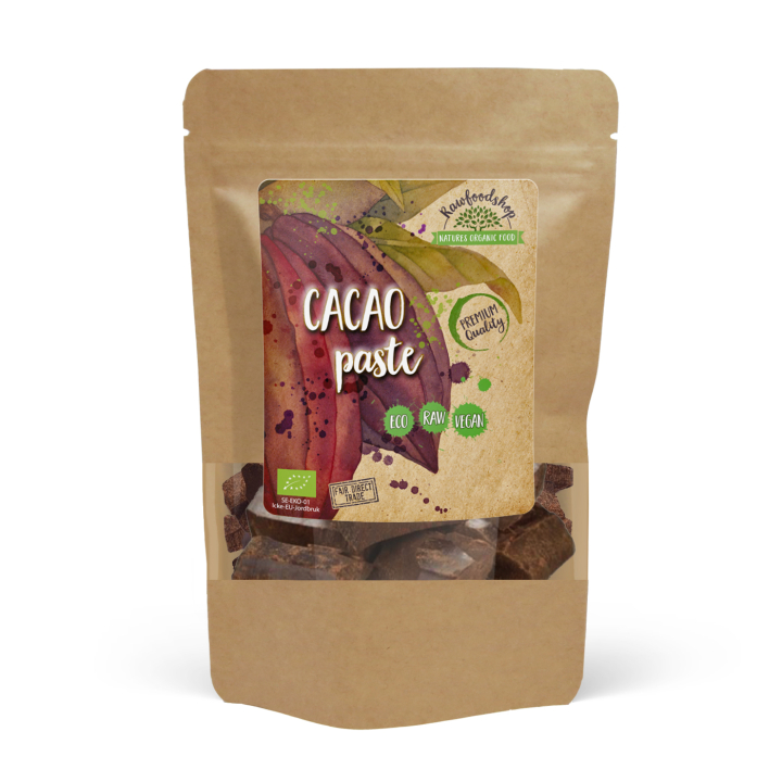 Kakaomassa Raw 100% EKO 250g i gruppen Råvaror & Dryck / Bakning / Kakaoprodukter hos Rawfoodshop Scandinavia AB (RKAK250312E)