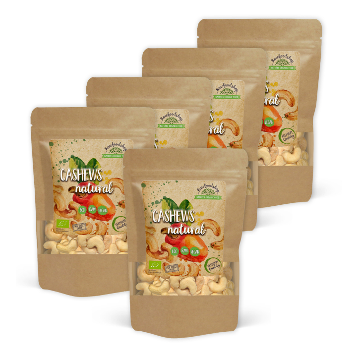 Cashewnötter Premium RAW EKO 1kg x 5 paket i gruppen Råvaror & Dryck / Nötter / Cashewnötter hos Rawfoodshop Scandinavia AB (RNOT10002058E-SET5)