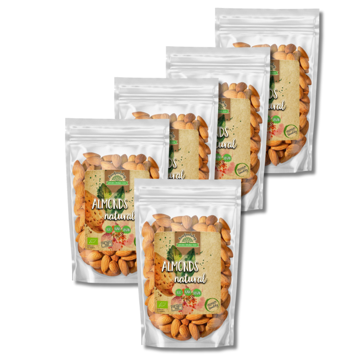 Mandel Premium RAW EKO 1kg x 5 paket  i gruppen Råvaror & Dryck / Nötter / Mandel hos Rawfoodshop Scandinavia AB (RNOT1000431E-SET5)