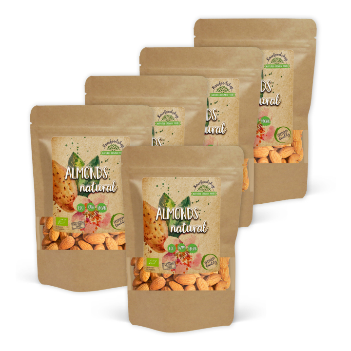 Mandel Premium RAW EKO 1kg x 5 paket  i gruppen Råvaror & Dryck / Nötter / Mandel hos Rawfoodshop Scandinavia AB (RNOT1000431E-SET5)