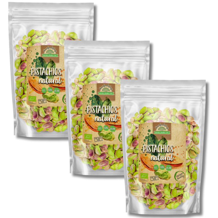 Pistagenötter Premium RAW EKO 200g x 3 paket i gruppen Råvaror & Dryck / Nötter hos Rawfoodshop Scandinavia AB (RNOT200262E-SET3)