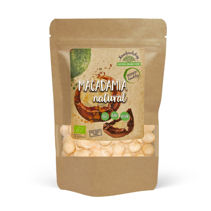 Macadamianötter Premium RAW EKO 200g i gruppen Råvaror & Dryck / Nötter / Macadamia hos Rawfoodshop Scandinavia AB (RNOT200429E)