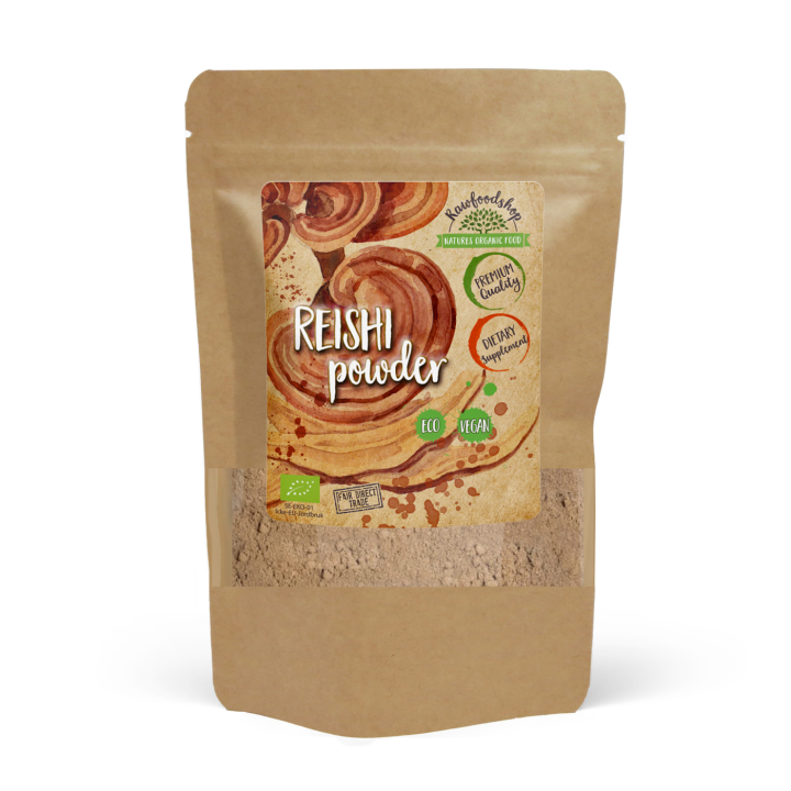 Reishi Mushroom Pulver EKO 125g i gruppen Kosttillskott / Örter & Växter / Svampar hos Rawfoodshop Scandinavia AB (RPUL100520E)