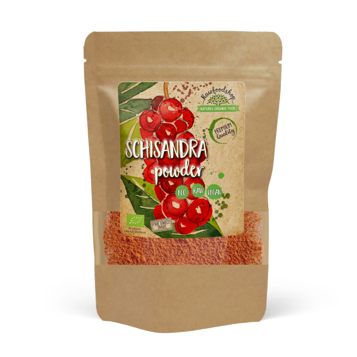 Schisandra Pulver EKO 125g i gruppen Råvaror & Dryck / Frukt & Bär / Fruktpulver hos Rawfoodshop Scandinavia AB (RPUL100540E)