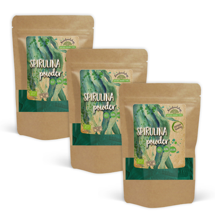 Spirulinapulver EKO 250g x 3 paket i gruppen Råvaror & Dryck / Hälsokost / Spirulinapulver hos Rawfoodshop Scandinavia AB (RPUL250514E-SET3)