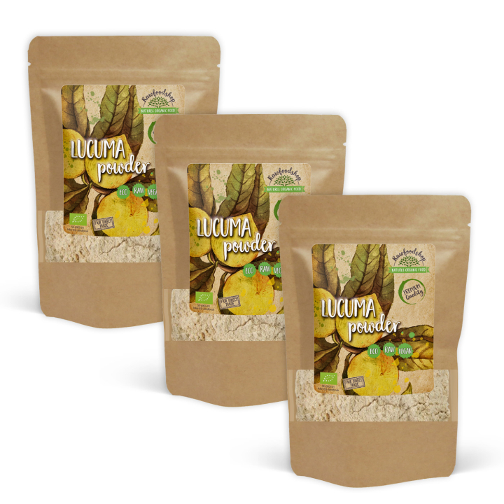 Lucuma Pulver EKO 500g x 3 paket i gruppen Råvaror & Dryck / Bakning / Sötning hos Rawfoodshop Scandinavia AB (RPUL500424E-SET3)