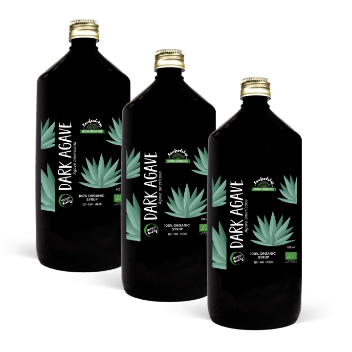 Agave Sirap Mörk EKO 1000ml x 3 flaskor i gruppen Råvaror & Dryck / Bakning / Sirap hos Rawfoodshop Scandinavia AB (RSOT500300E1-SET3)