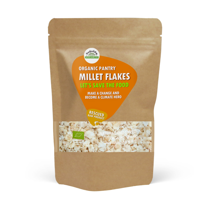 Hirsflakes EKO 1kg i gruppen Råvaror & Dryck / Bakning / Gryn, flingor & puffar hos Rawfoodshop Scandinavia AB (SFRAW006644001)