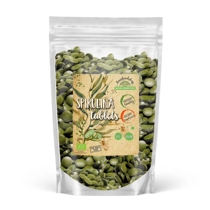 Spirulina Tabletter EKO 125g i gruppen Kosttillskott / Örter & Växter / Algtillskott hos Rawfoodshop Scandinavia AB (SPT10)