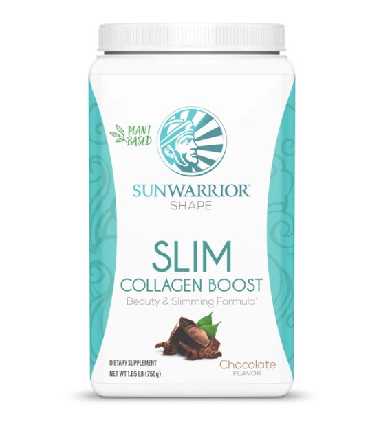 Sunwarrior Shape Slim Collagen Boost Chocolate 750g i gruppen Hälsa / Användningsområde / Vikt & Måltid hos Rawfoodshop Scandinavia AB (SW240)