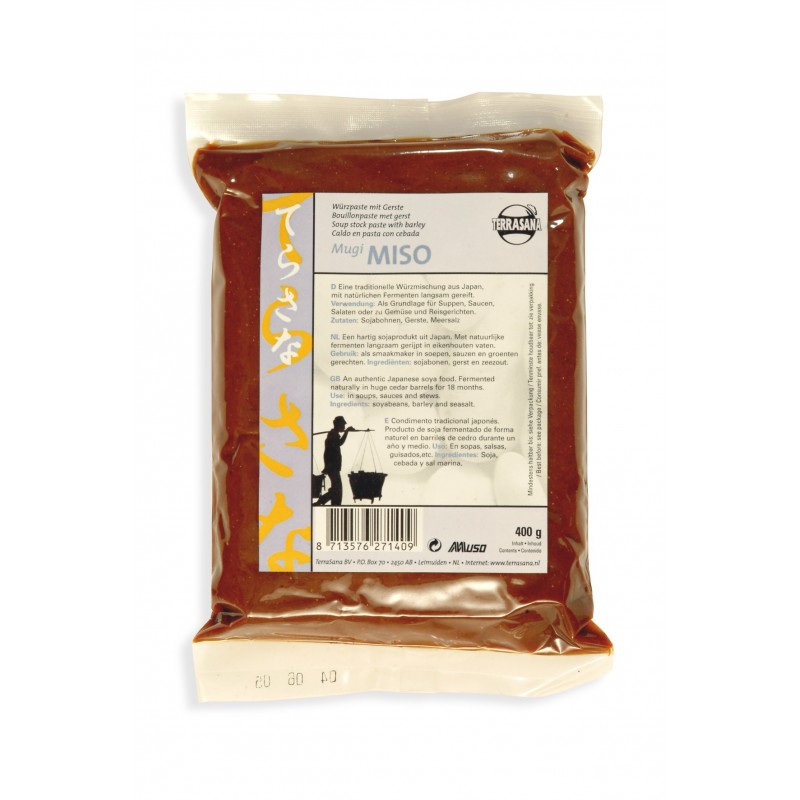 Terrasana - Miso Mugi 400g i gruppen Råvaror & Dryck / Skafferiet / Smaksättning / Buljong & Miso hos Rawfoodshop Scandinavia AB (TERRMUGI38542754)