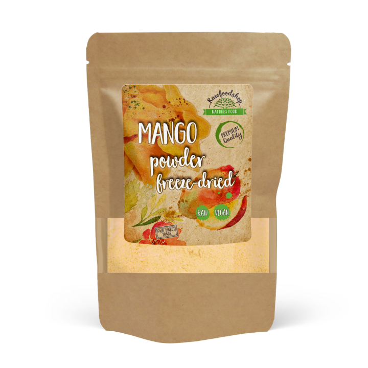 Mangopulver Frystorkad 125g i gruppen Råvaror & Dryck / Frukt & Bär / Mango hos Rawfoodshop Scandinavia AB (VILDMP01)