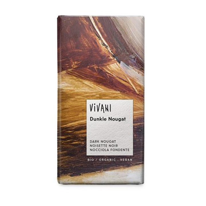 Vivani Mörk Nougat EKO 100g i gruppen Råvaror & Dryck / Godis & Choklad / Choklad & Bars hos Rawfoodshop Scandinavia AB (VIV9875694301)