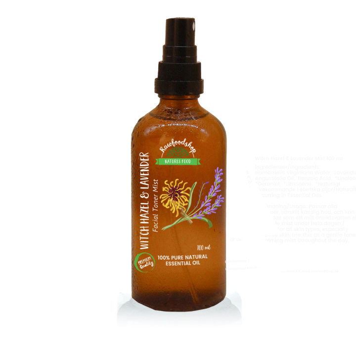 Witch Hazel & Lavender Mist 100ml i gruppen Hud & Kropp / Ansikte / Ansiktsvatten hos Rawfoodshop Scandinavia AB (WSPUL-02)