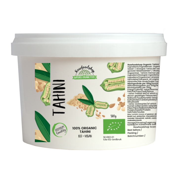 Tahini EKO 500g i gruppen Råvaror & Dryck / Skafferiet / Smaksättning / Paste & Chutney hos Rawfoodshop Scandinavia AB (ZFN0235500)