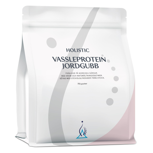 Holistic Vassleprotein Jordgubb 750g