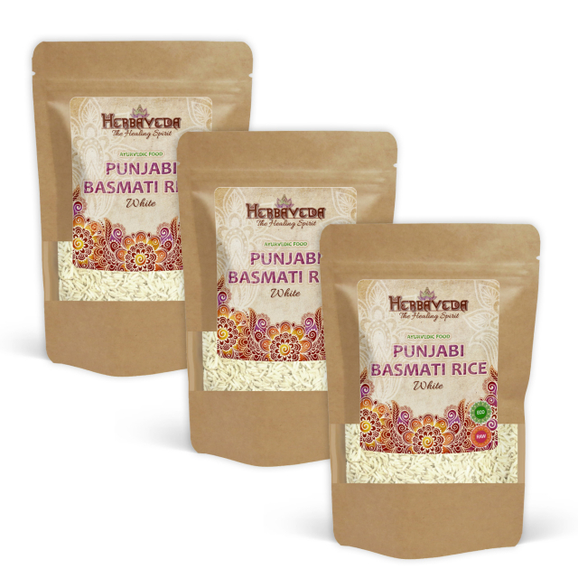 Basmatiris Punjabi Vitt EKO 500g x 3 paket