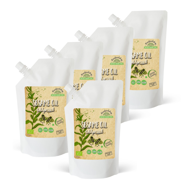 Sesamolja kallpressad EKO 500ml x 5 paket
