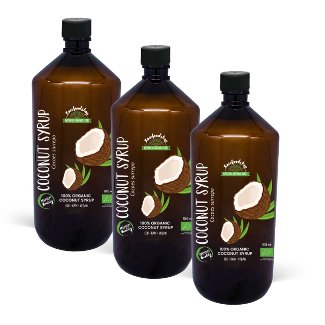 Kokossirap EKO 1000ml x 3 flaskor