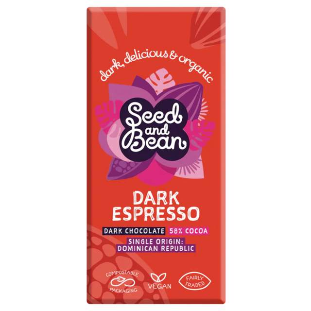 Seed & Bean Choklad Mörk Espresso EKO 75g