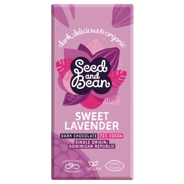 Seed & Bean Choklad Mörk Lavendel EKO 75g