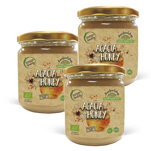 Akaciahonung EKO 500g x 3 burkar