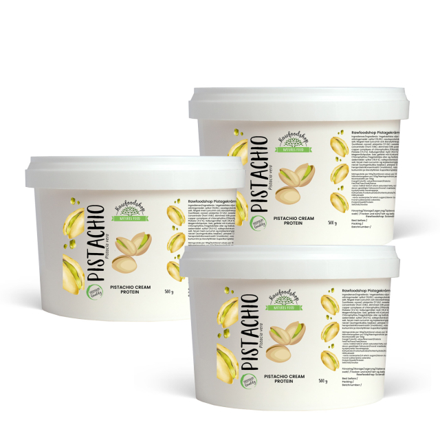 Pistagekräm Protein 500g x 3 burkar