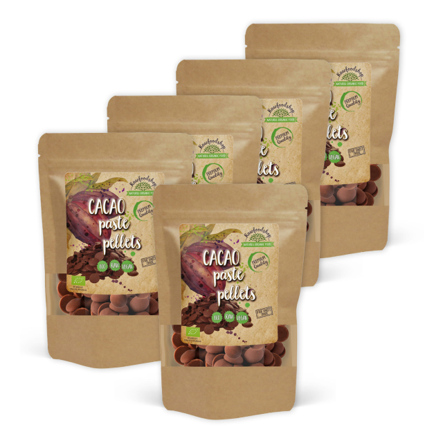 Kakaomassa Pellets RAW EKO 250g x 5 paket