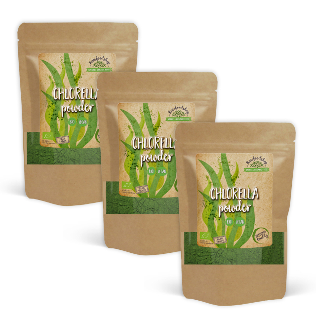 Chlorella Pulver EKO 125g x 3 paket