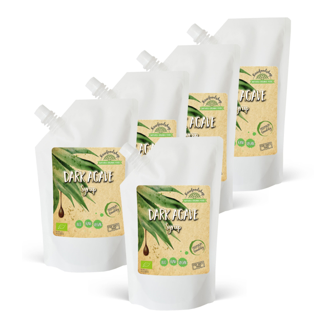 Agave Sirap Mörk EKO 1000ml x 5 paket