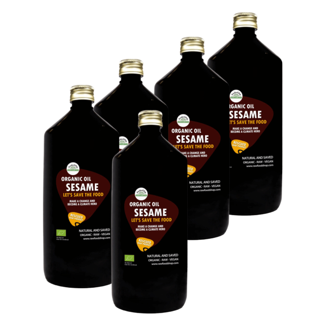 Sesamolja EKO 1000ml x 5 flaskor